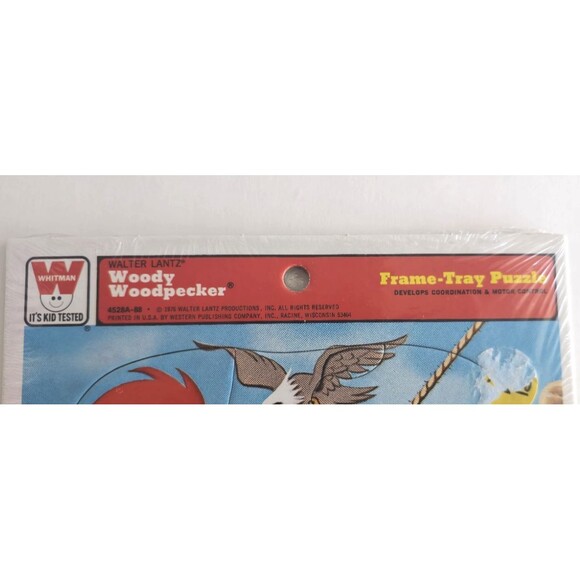 1970s Vintage Sesame Street Prairie Dawn & Woody Woodpecker Frame Tray Puzzles - Picture 6 of 6